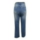 thumbnail image 3 of WILLBEST Pantalones Mujer Vaqueros de Mezclilla de Alta Elasticidad para Mujer Con Adornos de Perlas y Detalles Desgastados, Diseño de Pierna Ancha, Pantalones Casuales Cómodos para Uso Diario. Grande, 3 of 5