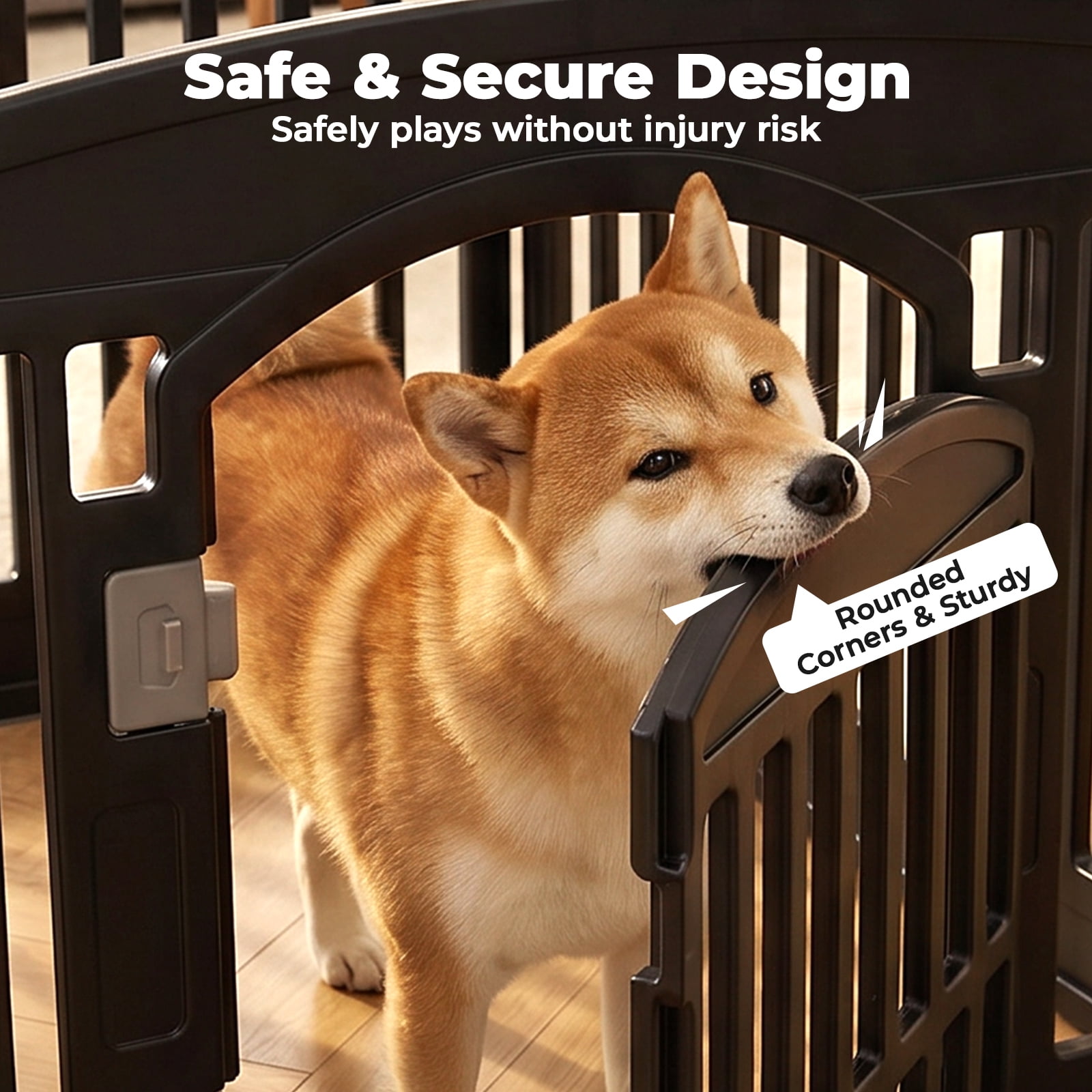 Alvantor Portable Dog Playpen - Safe Foldable Pet Fence for Indoor/Outdoor Use, Easy to Clean & Adjustable, Ideal for Small to Medium Dogs