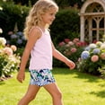 thumbnail image 6 of ITSAME Girls Summer Outfits 2-Piece, Shoulder Strap Tank Tops and Printed Shorts Comfort Loungewear Set Pink Size 13-14, 6 of 7