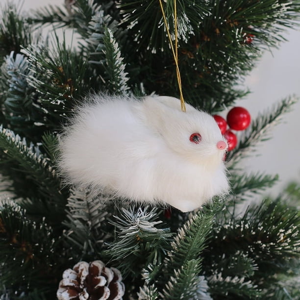 Búho de simulación, regalo de Navidad, modelo animal, decoración de árbol de Navidad, colgante, decoración de fiesta