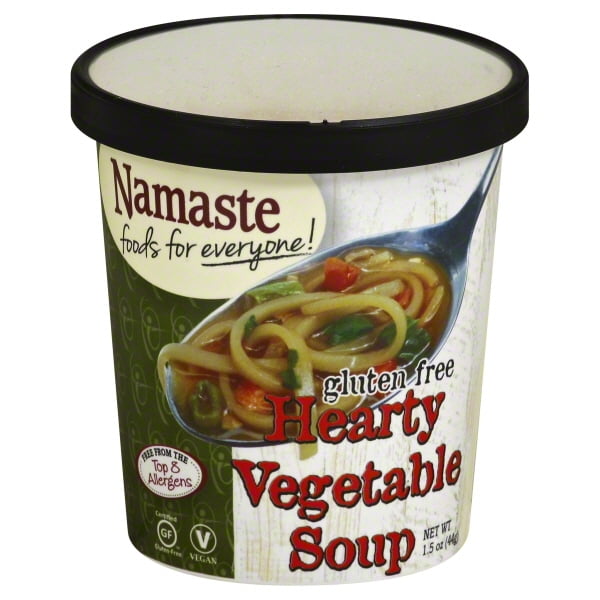 Namaste Foods Hearty Vegetable Soup, Gluten Free, Vegan, 1.5 oz Cup