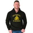 thumbnail image 4 of Funny Father Original Dad Bod Buddha Men's Big & Tall Graphic Hoodie Brisco Brands 2X, 4 of 5