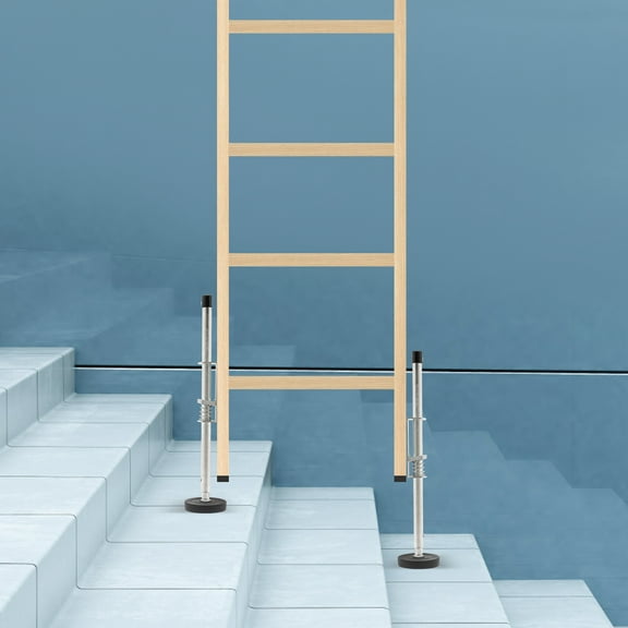 Ladder Stabilizer for Uneven Ground – 330 lbs Load Capacity, Adjustable Height, Durable Iron & Rubber, Safe for DIY, Painting, Roofing, and More