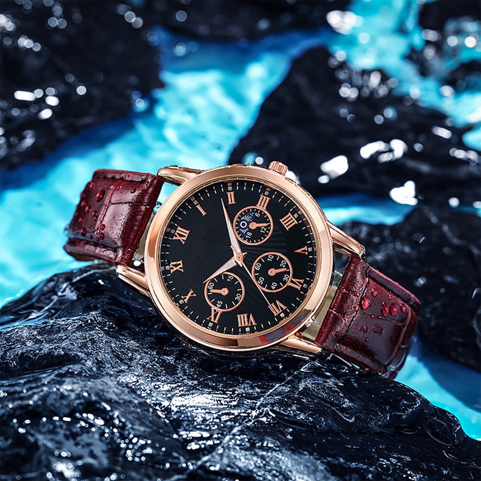Best Price Mens Watch Imitation Mechanical Watch Quartz Watch Business Belt Watch Business Men s Watch Men s Stainless Steel Chronograph Watch