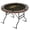 Brown, variant on RayChee 46in Round Poker Table Foldable, Folding Texas Holdem Table, 6 Players Portable Casino Card Game Table w/Water-Resistant Cushioned Rail and Stainless Steel Cup Holders