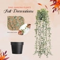 thumbnail image 4 of AUNVITO Wall Mount Hanging Planter Basket Artificial Green Chlorophytum Plant Wall Decor Home Porch Scene Ornament, 4 of 6