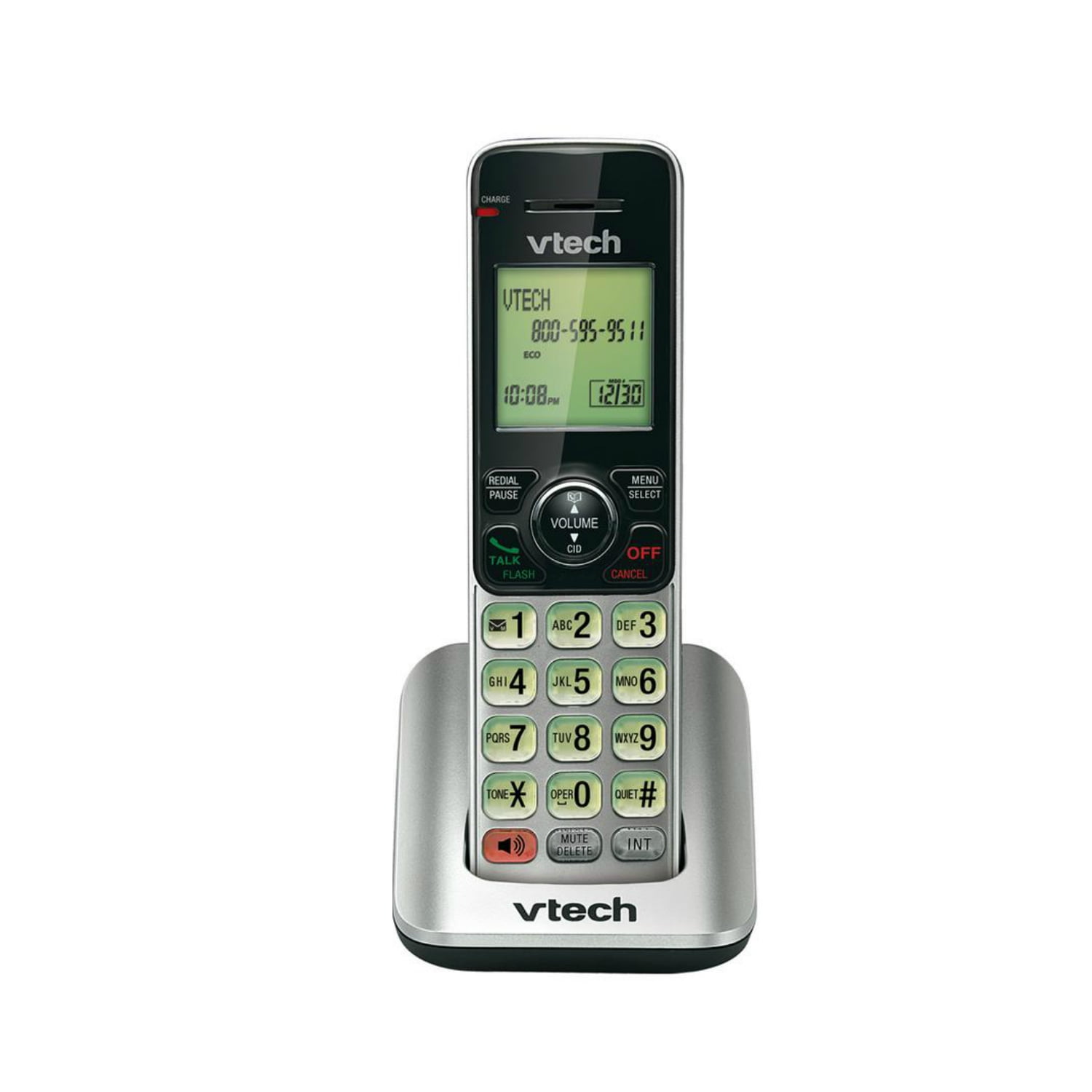 VTech CS6529-3 3-Handset Expandable Cordless Phone with Answering  System-Caller ID/Call Waiting & Backlit Display/Keypad, Silver