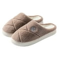 thumbnail image 3 of Slippers for Women,Slippers For Winter Indoor Use And Wear Quiet Home Footwear For Comfort And Warmth,Womens Slippers,Coffee,38, 3 of 9