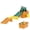 Green & Orange, variant on Up & Down Roller Coaster Ride on Toy Toddler Indoor Outdoor Playset Storage Design Multicolor