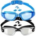 thumbnail image 1 of Swim Goggles Pack of 2 Swimming Goggles Anti Fog for Adult Men Women Youth Kids, 1 of 5