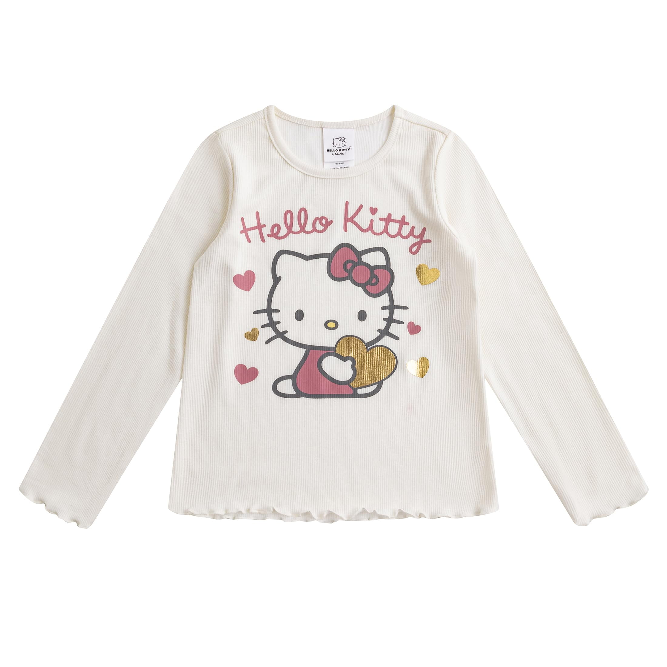 Hello Kitty Sanrio Long Sleeve Shirt, Quilted Vest, and Pants Set (Girls), 3 Piece Set, Sizes 4-6X