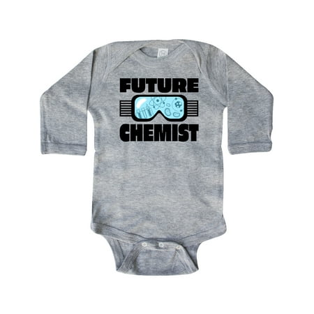 

Inktastic Future Chemist Goggles Gift Baby Boy or Baby Girl Long Sleeve Bodysuit