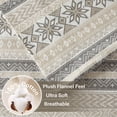 thumbnail image 3 of Sábanas de franela Sleep Philosophy True North de algodón de tamaño completo, 3 of 7