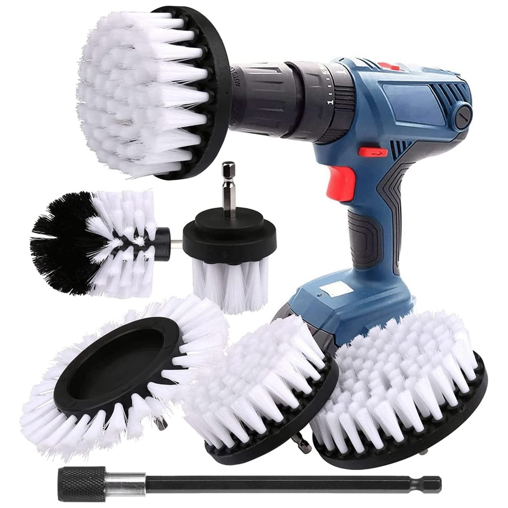 6 Pieces Drill Cleaning Brush, Brush For Drill Car Tile Carpet