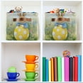 thumbnail image 6 of Rabbit and Yellow Easter Eggs Foldable Storage Basket,Canvas Fabric Foldable Storage Bins with Handles Open Home Storage Bins Boxes for Toy Book Shelf Closet Baskets, 6 of 9