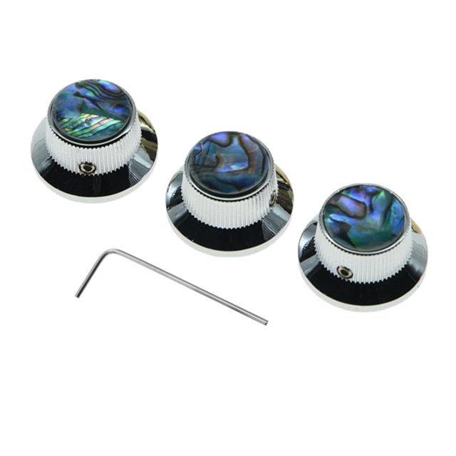 3 Piezas de Control de Guitarra de Volumen Yuyangstore Cromo
