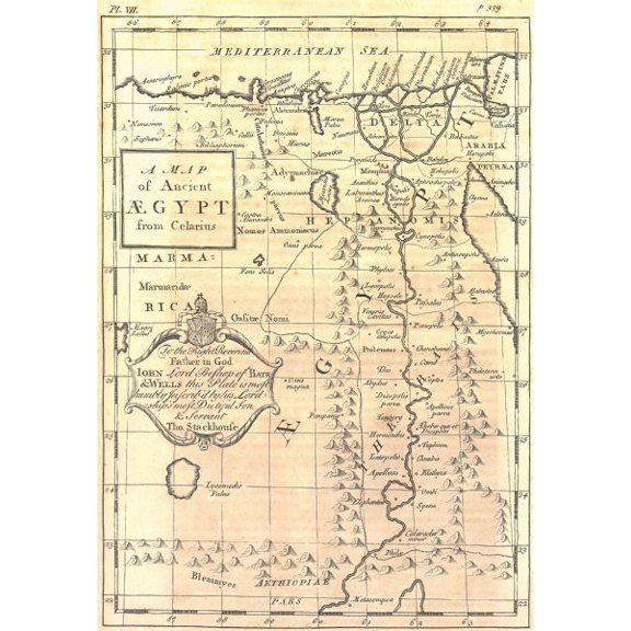 Ancient Egypt Map Art Poster 27Inx40In 27Inx40In for any room 27x40 Square Adults Poster Time