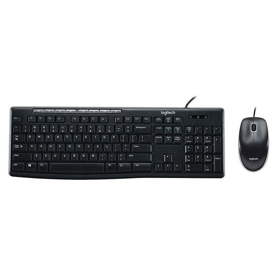 Combo Mouse y Teclado Logitech MK200 Negro