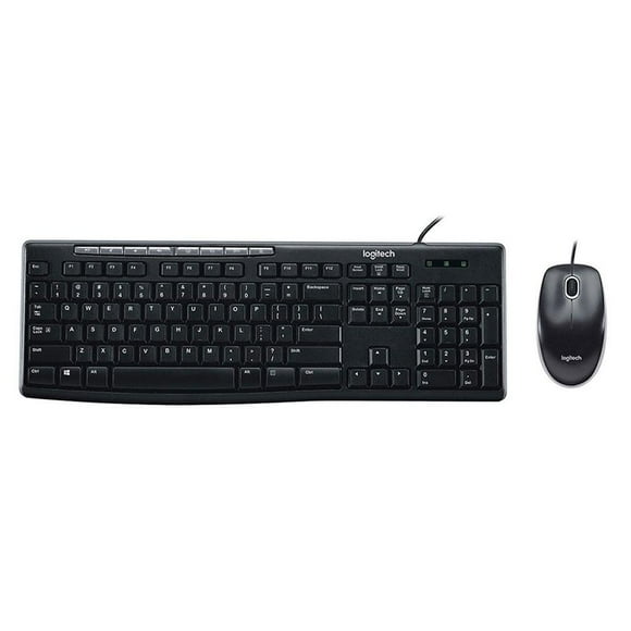 Combo Mouse y Teclado Logitech MK200 Negro