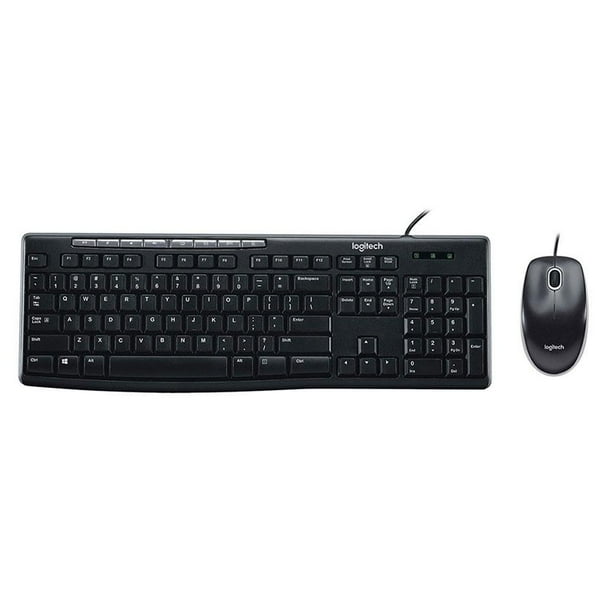 Combo Mouse y Teclado Logitech MK200 Negro
