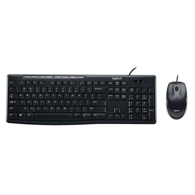 Combo Mouse y Teclado Logitech MK200 Negro