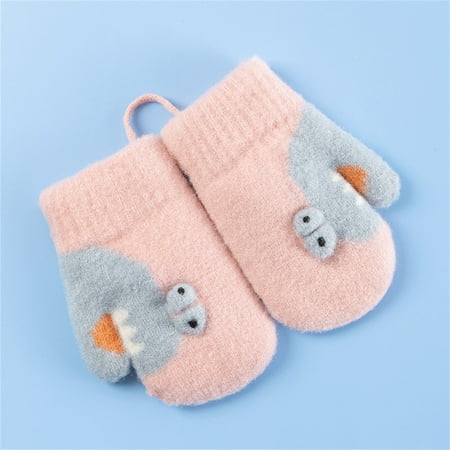 

Toddler Kids Children s Knit Cartoon Winter Warm Girls Boys Baby Gloves Mittens