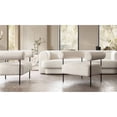 thumbnail image 2 of District Accent Chair in Ivory Boucle Fabric w/ Black Metal Frame by Diamond Sofa, 2 of 6