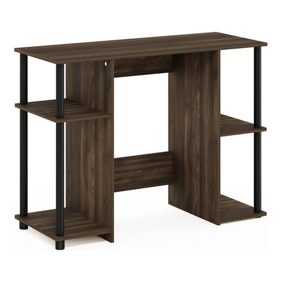 Pemberly Row Engineered Wood Compact Computer/Study Desk in Columbia Walnut