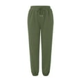 thumbnail image 3 of JUNWELL Pantalon de Jogging Ample pour Femmes, Couleur Unie, Confortable et Extensible avec Cordon de Serrage, 3 of 5