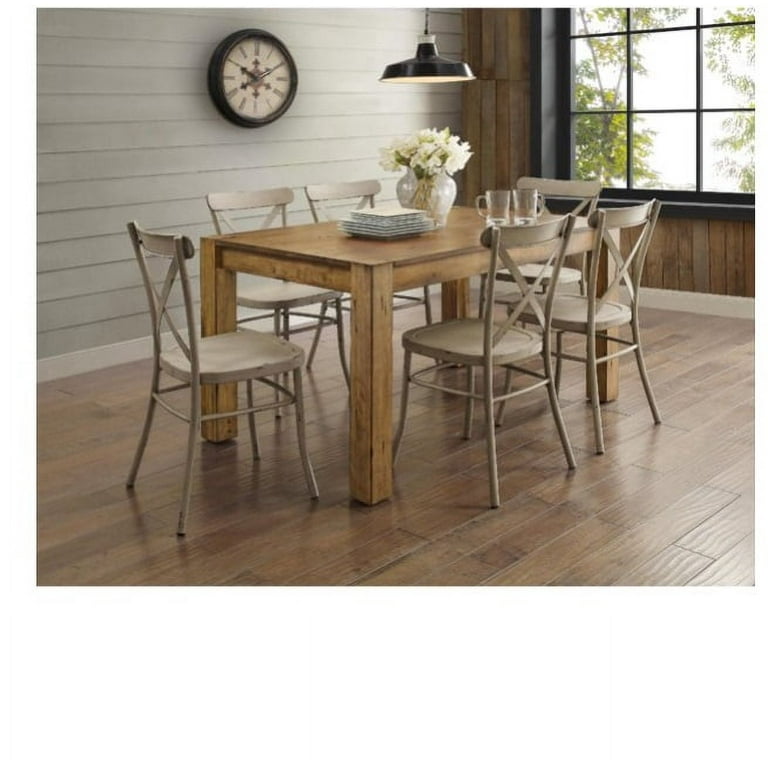 Better Homes and Gardens Collin Distressed White Dining Chair, Set