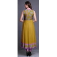 thumbnail image 4 of Bimba Robe Anarkali à Motif de Verge d'Or Florale pour Femmes, Kurti Imprimée Ethnique Indienne, Longue Kurta, Robe de Soirée, XX-Grand, 4 of 6