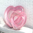 thumbnail image 6 of Sequin Rose Gold Heart Float, High-Reflective Metallic Water Prop for Pool and Beach, Aesthetic Inflatable Ornament with Internal Glitter, 6 of 6