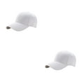 thumbnail image 4 of kurtrusly Sun Protection Baseball Cap Universal Size For Outdoor Adventures Universal Baseball Cap Polyester Outdoors Sun Cap white 2Set, 4 of 6