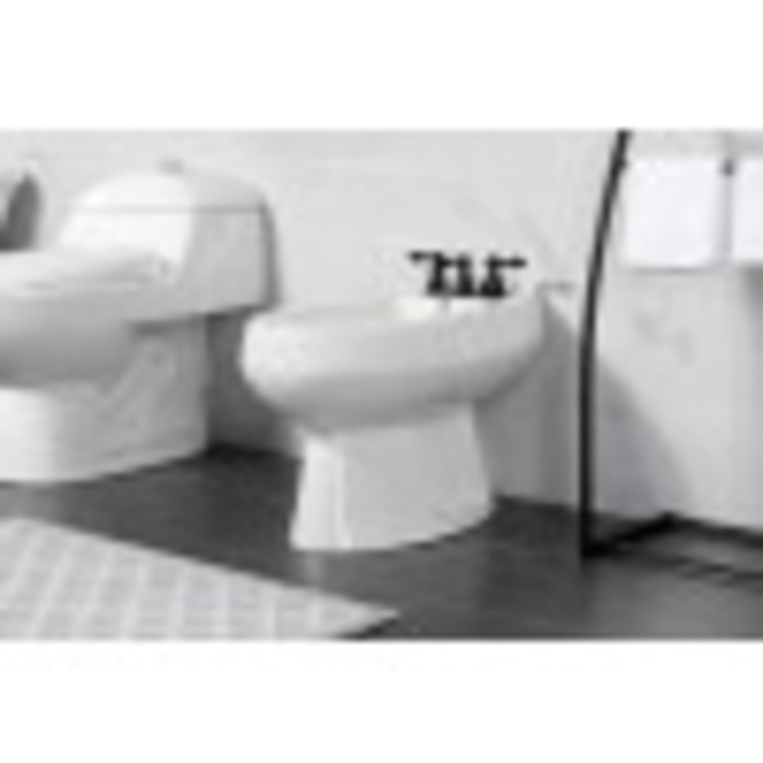Kingston Brass KB320ACL American Classic Three-Handle Bidet Faucet, Matte Black