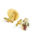 thumbnail image 3 of Coconut Tree Men's Cufflinks for Formal Attire, Made of Stainless Steel, Ideal for Wedding and Business Events - Silver Jewelry, Men Cufflinks, 3 of 6