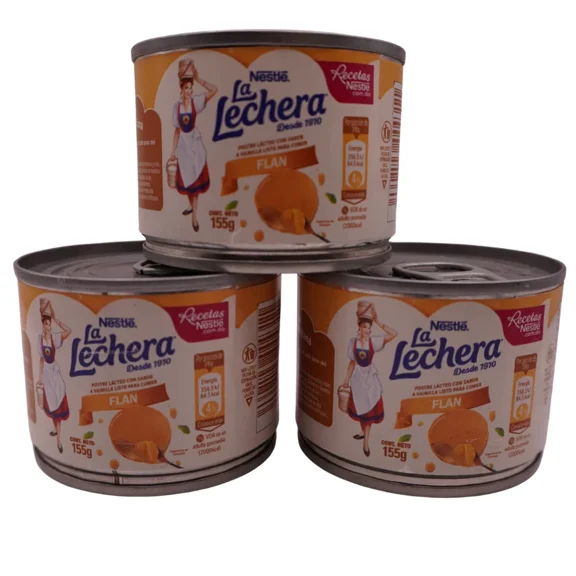 Nestle La Lechera Flan De Leche Postres 5.4 Oz (Pack of 3)