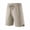Khaki, variant on Men's Ice Silk Quick-Dry Athletic Shorts - 100% Polyester, Elastic Drawstring Waist, Split Hem, Functional Pockets for Outdoor Running, Gym Training and Casual Daily Wear