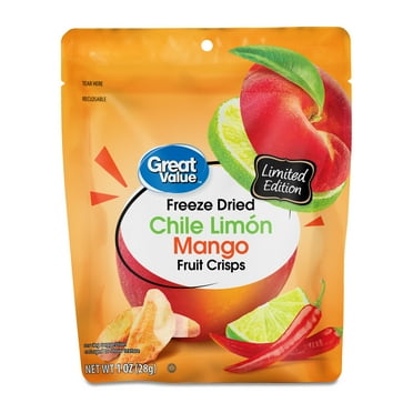 Great Value Freeze Dried Chile Limon Mango Fruit Crisps, 1 oz