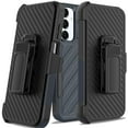 thumbnail image 5 of For Motorola Edge 2025 Case, Rugged 2in1 Armor Combo Belt Clip Holster, Non-Slip Tough Hybrid lined Shockproof Case Phone Cover (Blue), 5 of 9