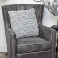 thumbnail image 4 of Parkland Collection PILB11083D Diani Grey & Gold Square Transitional Pillow Cover with Down Insert - 20 x 20 x 7 in., 4 of 5