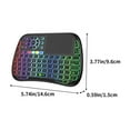 thumbnail image 2 of Clavier et Souris Sans Fil Bluetooth Sans Fil à Double Mode Tactile Voix Infrarouge d'Apprentissage Télécommande Mini Rechargeable Souris Rétroéclairée Couleur Clavier, 2 of 7