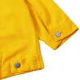 thumbnail image 6 of Denim Crop Jacket, Yigetop Women's Spring and Summer Top Denim Three Quarter Sleeve Coat Women Cropped Jean Jacket Yellow 4XL, 6 of 9