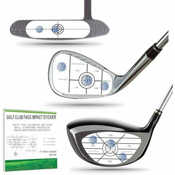 Golf Impact Tape Labels 180 PCS Golf Impact Stickers for Swing Training Improve Golf Swing Accuracy Distance Sticky Golf Pro Club Sweet Spot Consistency Analysis$$Sport & Recreation Other