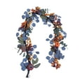 thumbnail image 2 of A Halloween door hanging Autumn Garlands Pumpkin Berries Vine Flowers Thanksgiving Table Center Outdoor Autumn Decorations Autumn Halloween Family Fireplace Decorations, 2 of 7
