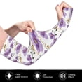 thumbnail image 3 of Goofa Orchids Flowers Pattern UV Sun Protection Arm Sleeves, UPF 50 Sports Cooling Arm Compression Sleeves for Men Women Teenager, 3 of 8