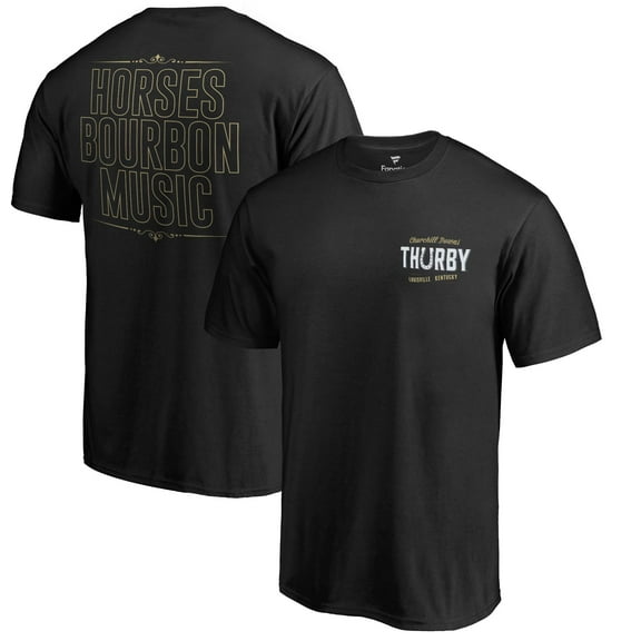 Men's Black Churchill Downs Thurby T-Shirt