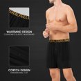 thumbnail image 3 of Natural Feelings Men's 5-Pack Cotton Knitted Comfort Loose Boxer Shorts Elastic Waistband Underwear, 3 of 7