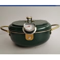 thumbnail image 1 of Sywqhk Olla Freidora Olla Tempura De Acero Inoxidable Con Termómetro (24cm Verde) Sywqhk Para estrenar, 1 of 9