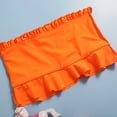 thumbnail image 3 of GYRATEDREAM Girls Two Piece Swimsuits Bikini Set Bathing Suit Kids Ruffle Floral Swimwear Set for 5-14Y Orange, 3 of 9