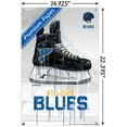 thumbnail image 3 of NHL St. Louis Blues - Drip Skate 21 Wall Poster with Pushpins, 14.725" x 22.375", 3 of 3